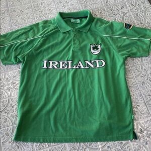 Ireland Apparel Mens Green Polo Shirt Medium